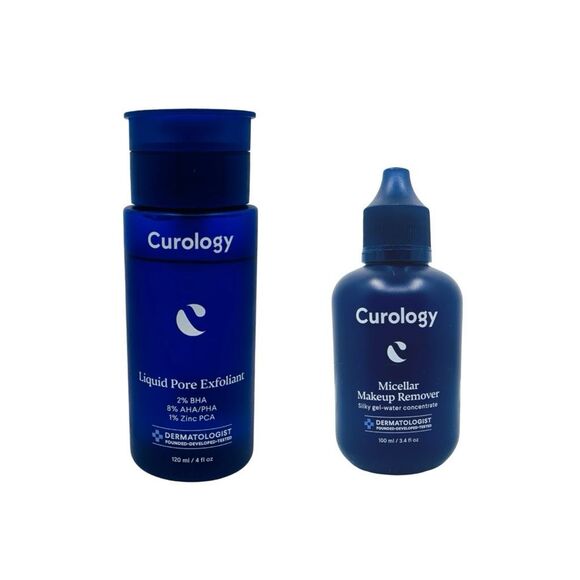 Curology Micellar Makeup Remover & Liquid Pore Exfoliant - Picture 1 of 5